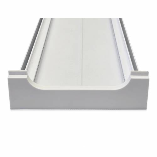 Nóżkozaślepki PEŁNE do profilu aluminiowego 160mm BIAŁE nóżki komplet - wysokość 47 mm - PCV - 2szt